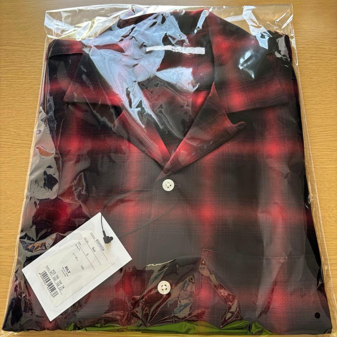 今市隆二 RILY Ombre Check Shirts Red Sサイズ Ombre check shirts