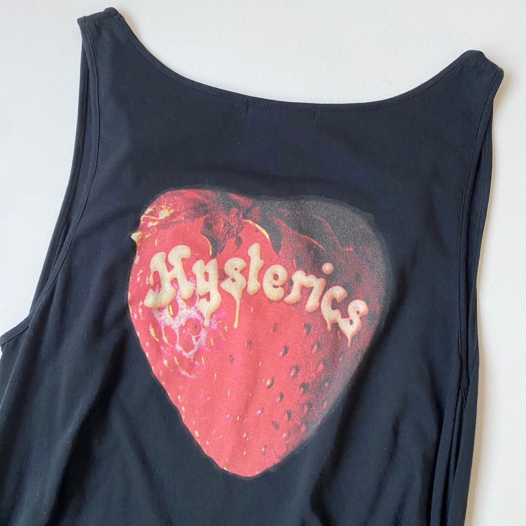 ヒステリックグラマー　スカルベリー　タンクトップ　ストロベリー　スカル　絞り紐