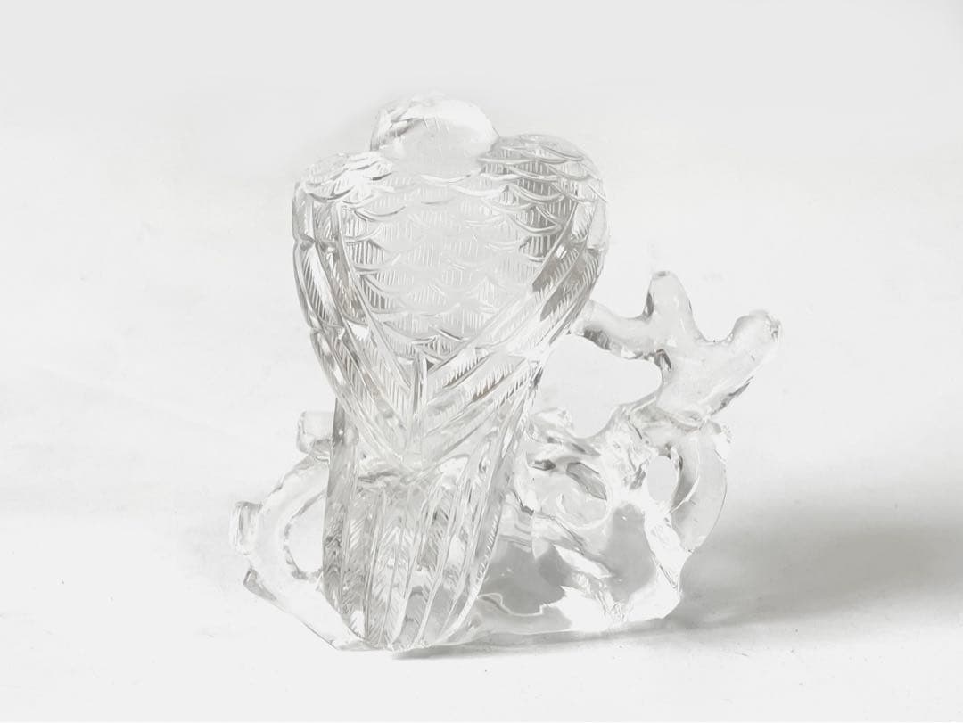 天然水晶クリスタル鷹鷲開運置物ふくろうパワーストーン天然水晶