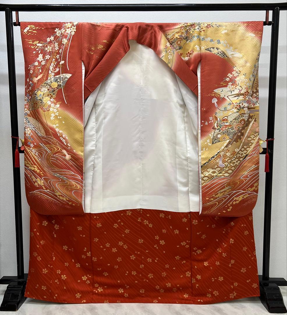 振り袖 フルセット 別誂長襦袢 成人式 金彩加工 刺繍入り 結婚式 737
