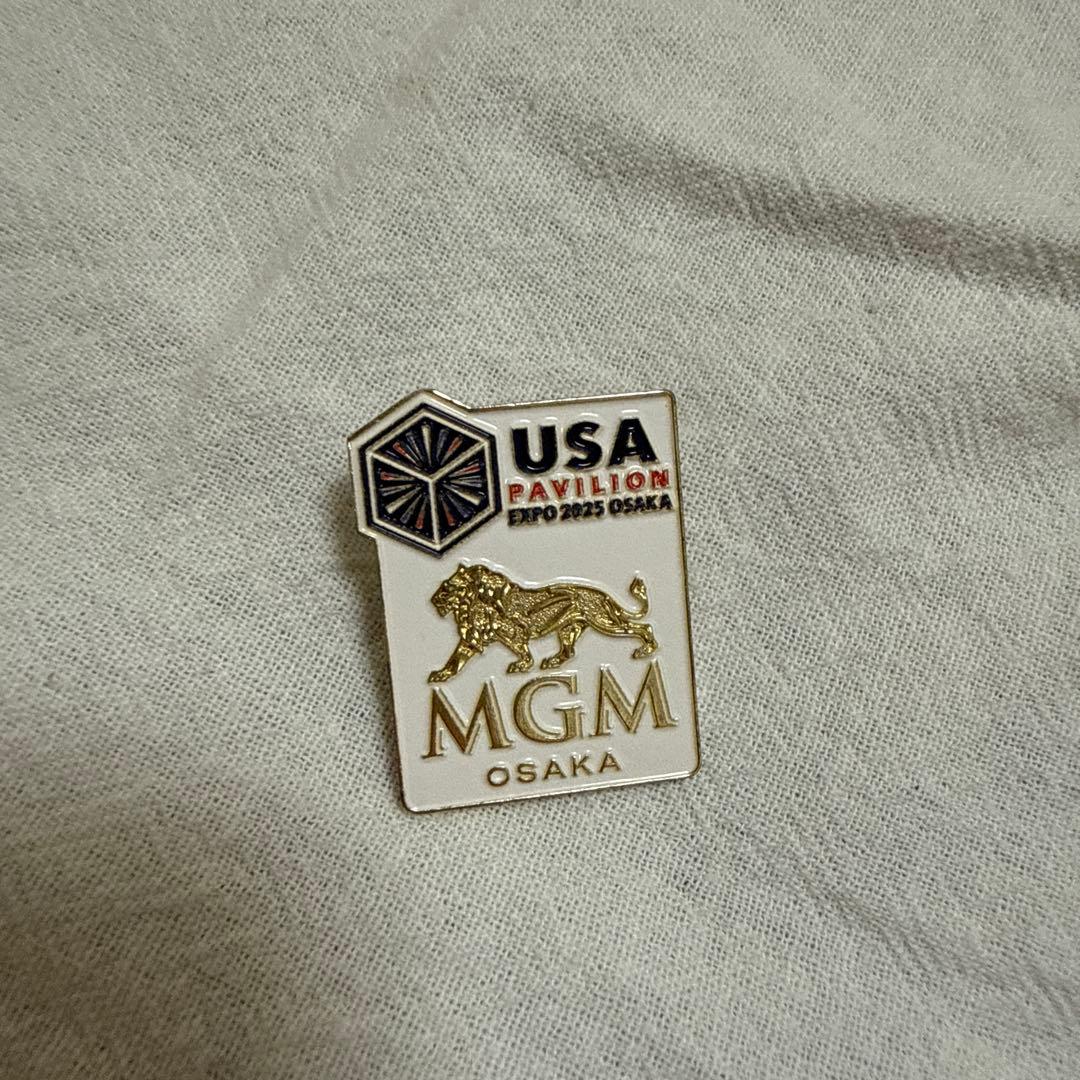 激レア！　大阪　関西万博　アメリカ館　MGM ピンバッジ USA Pavilion ピンバッジセット 大阪万博 アメリカ館 USA 限定