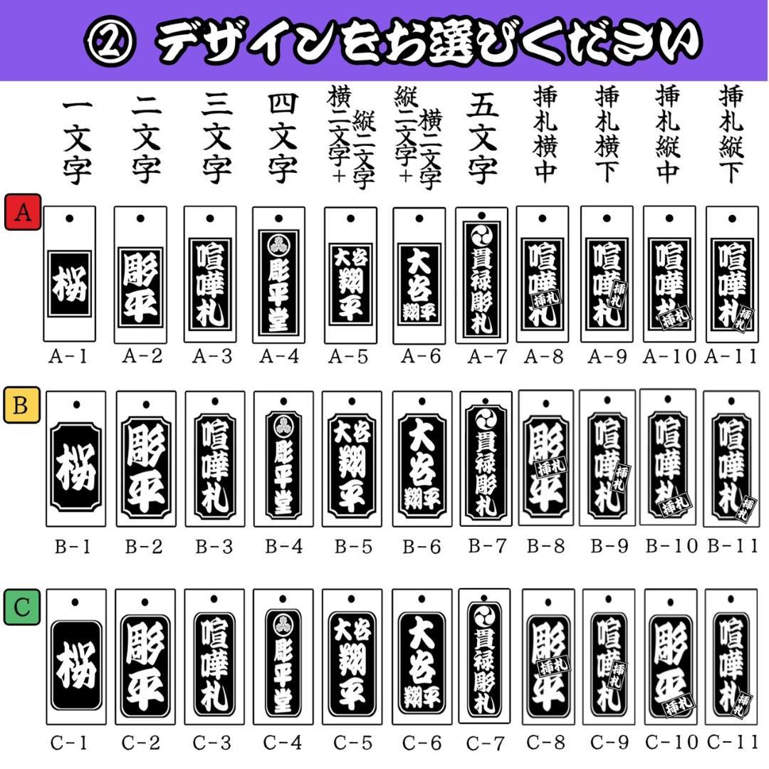 4つ】本格桜木札 小札 喧嘩札 祭り 千社札 だんじり ネックレス