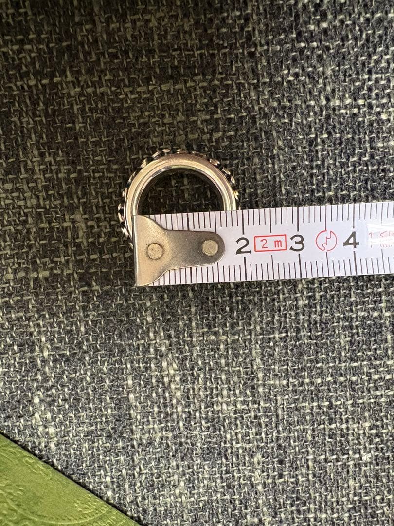 GUCCI シルバー　インターロッキングGフラワーリング　11号