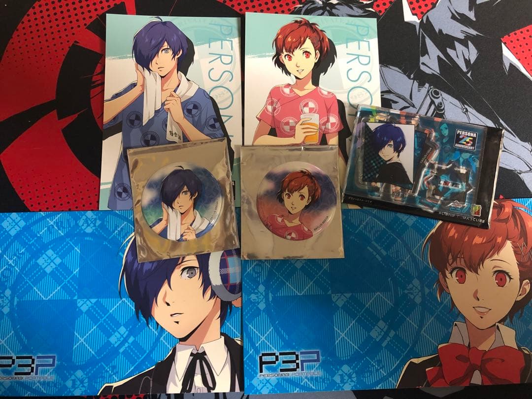 ペルソナ3 男女主人公　極楽湯　神戸観光局 ペルソナ」シリーズと神戸観光局のコラボイベントで描き下ろしイラスト