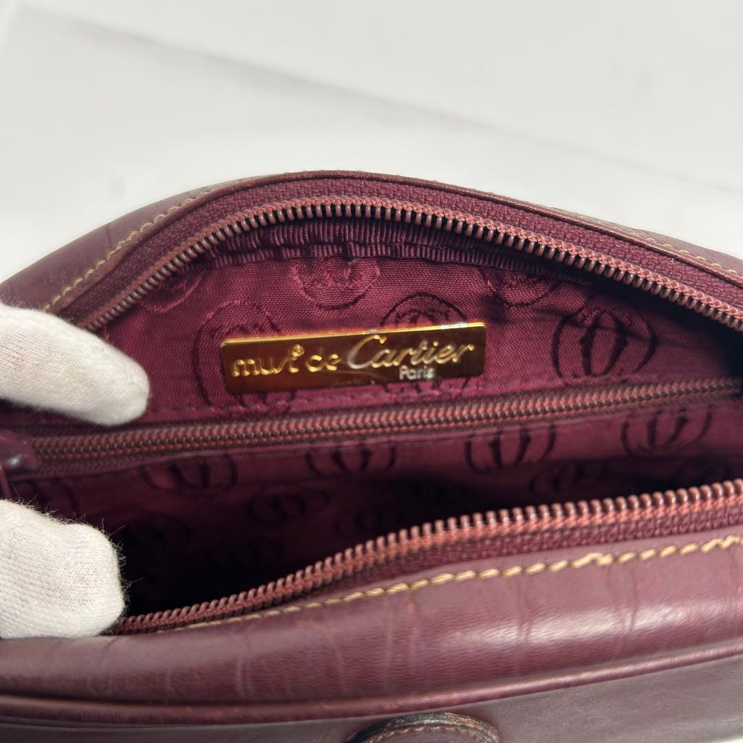 【良品✨】カルティエ　マストライン　ショルダーバッグ　カメラバッグ　2way