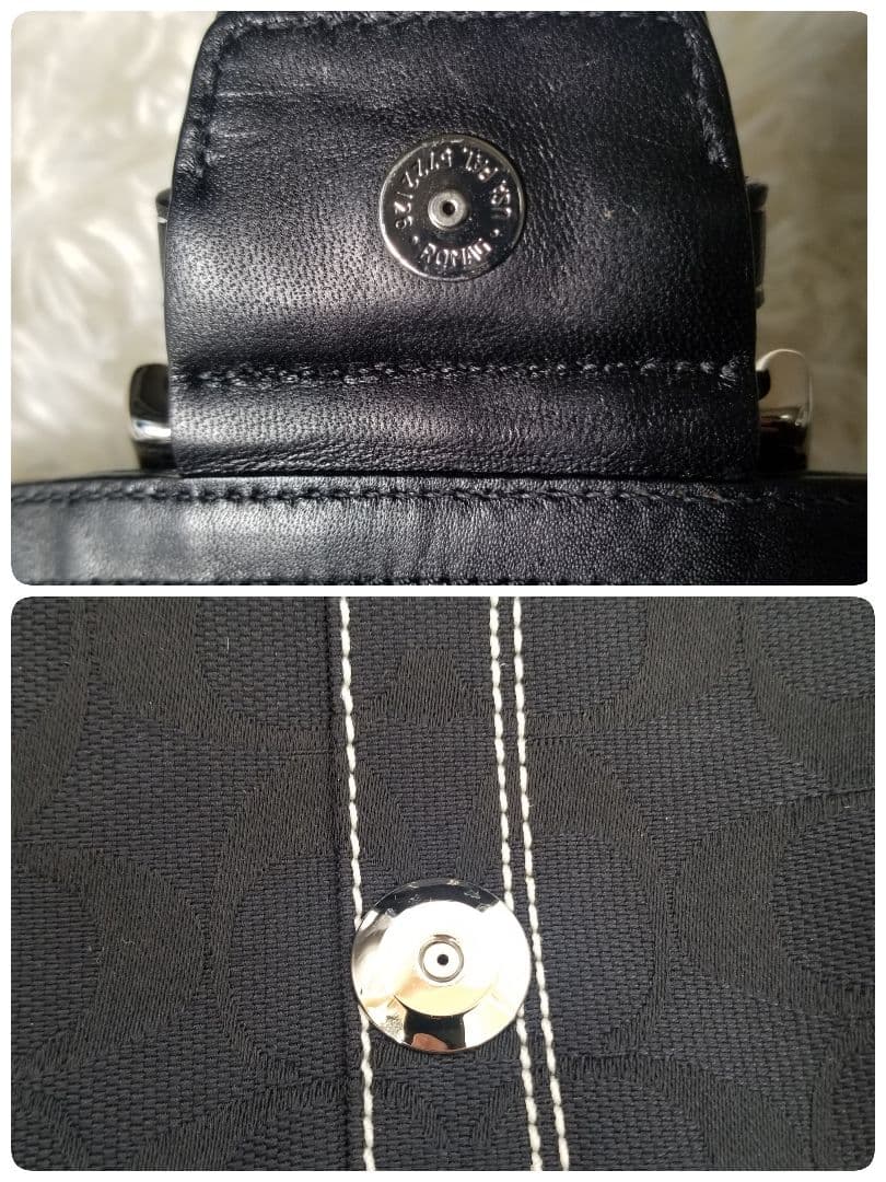 COACH／コーチ／SOHO／ソーホー／黒ブラック／シグネチャー／ワンショルダー