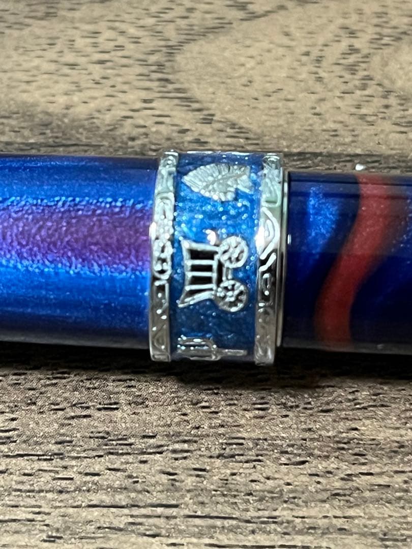 【Kinesis】アウロラ 限定　万年筆 大陸シリーズ アメリカ　EF