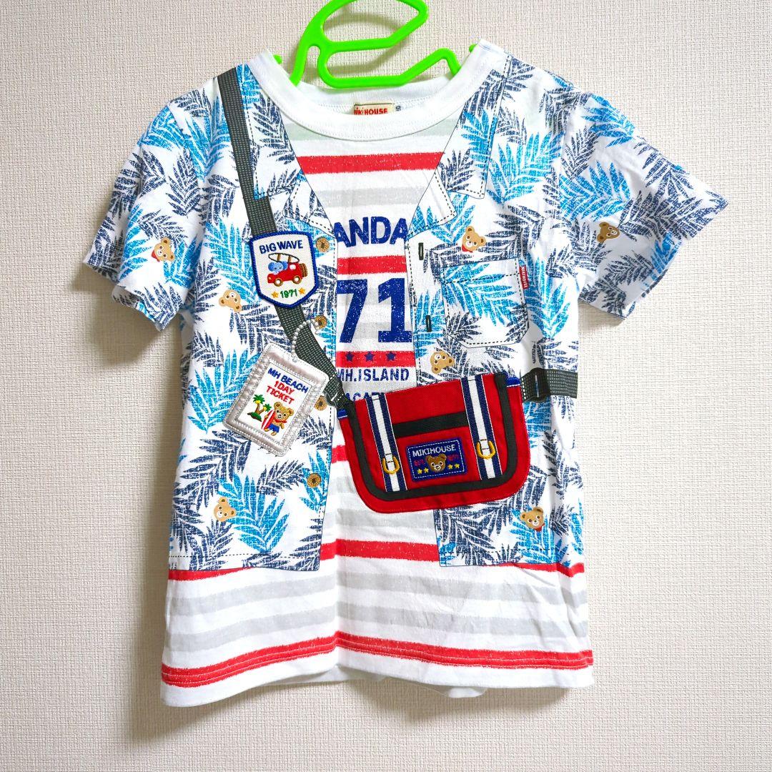 ファミリア＊familiar 90cm 刺繍フリル袖Tシャツ2枚セット