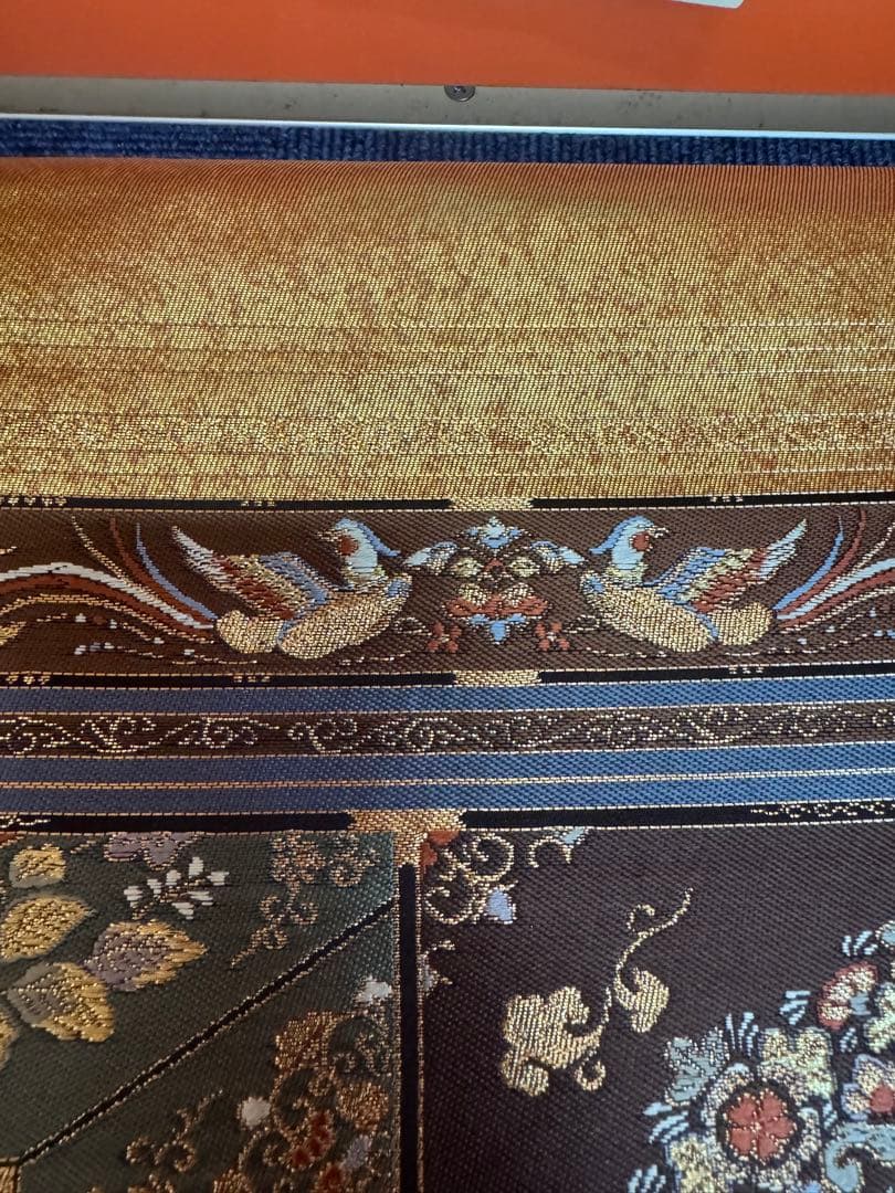 1934 袋帯 古代彫金紋 西陣織 金糸高級上質上品約440cm未使用