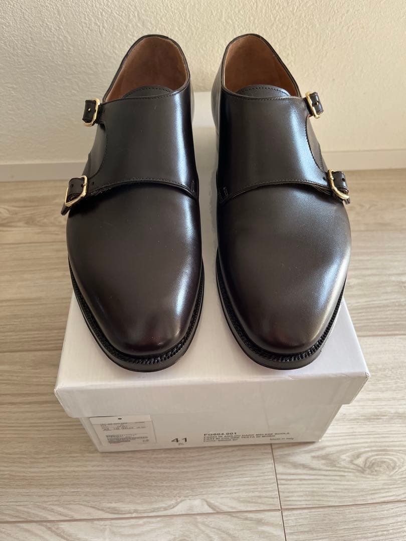 【新品】F.LLI Giacometti FG603 GRIGIA ダブルモンク