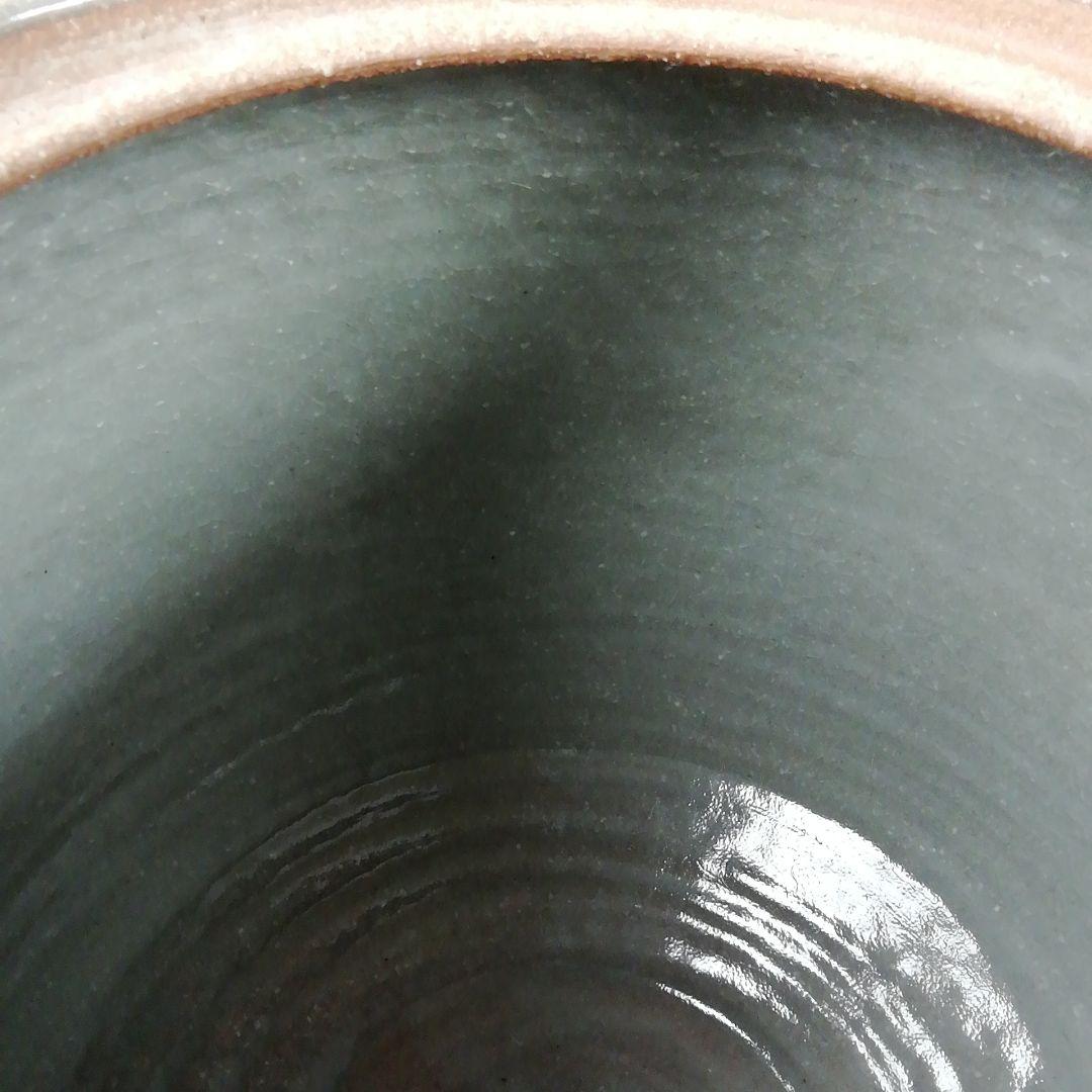 T845 水指 『三嶋芋頭 水指』『田中溪峰 造』 共箱 茶道具 水指 -