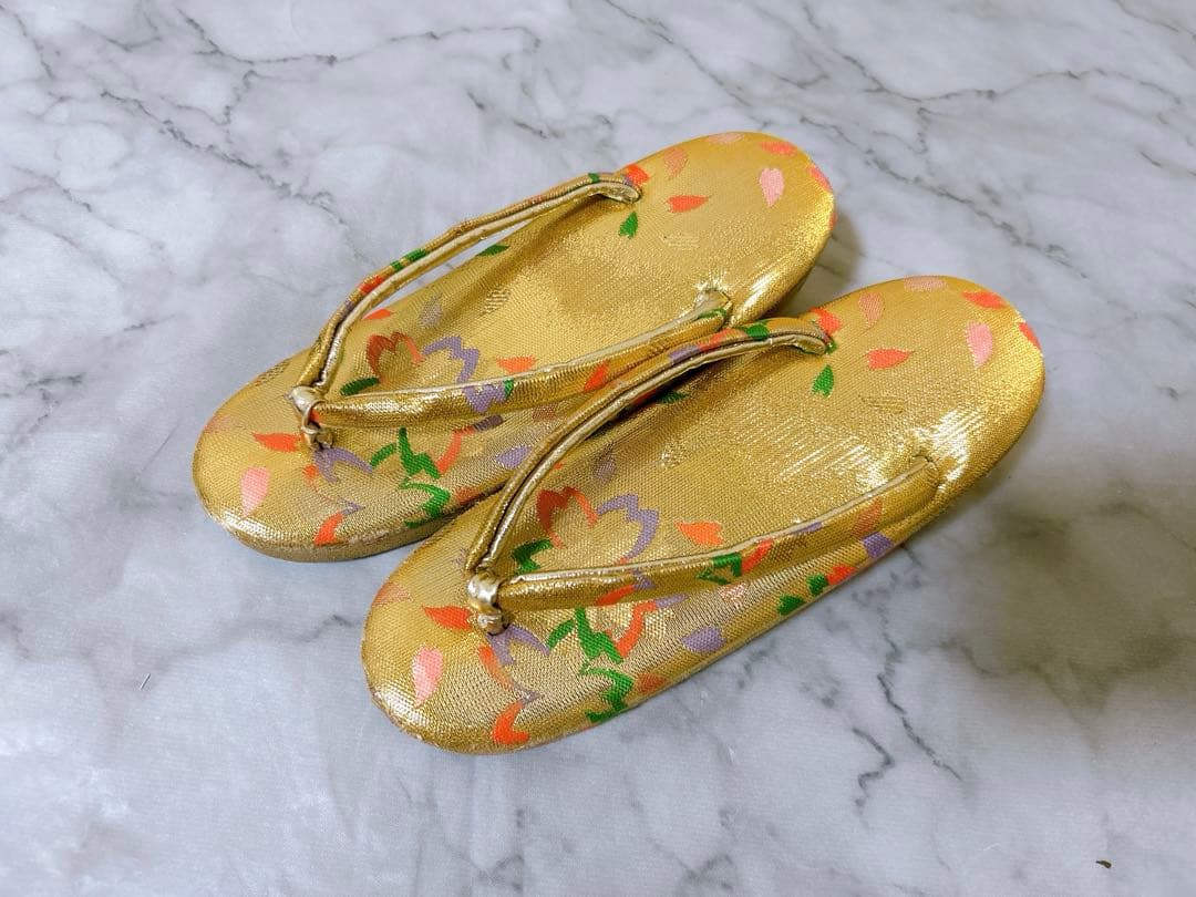 王道!!赤系♡七五三　7歳　女の子　フルセット　花柄　ゴールド