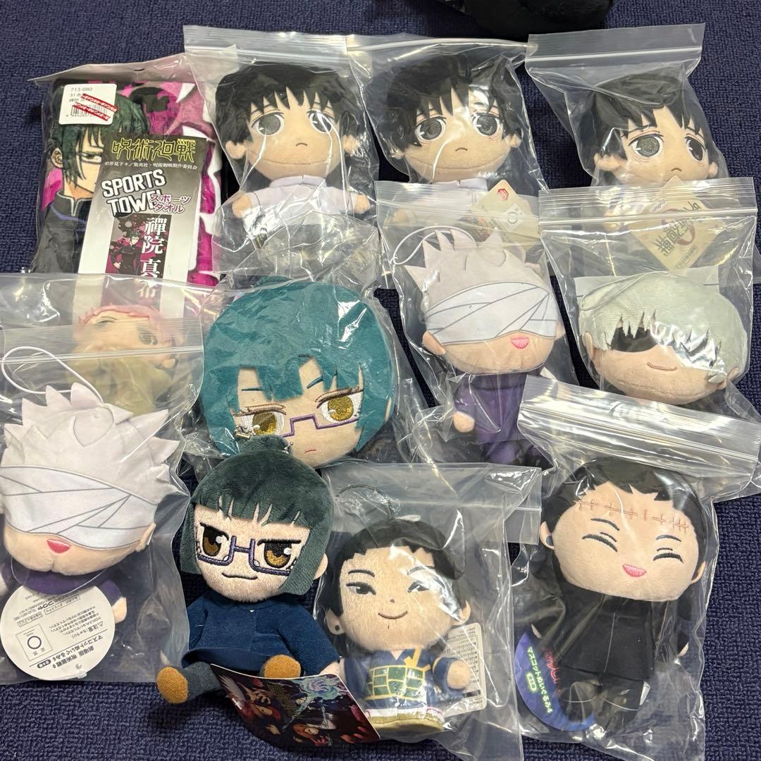 呪術廻戦 まとめ アニメグッズ マスコットぬいぐるみ キーホルダー 缶バッジ