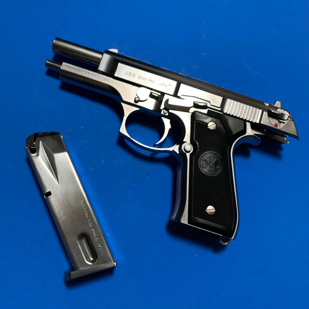 ⭕️◉マルシン U.S.N M9ドルフィン シルバーABS 樹脂 未発火モデルガン
