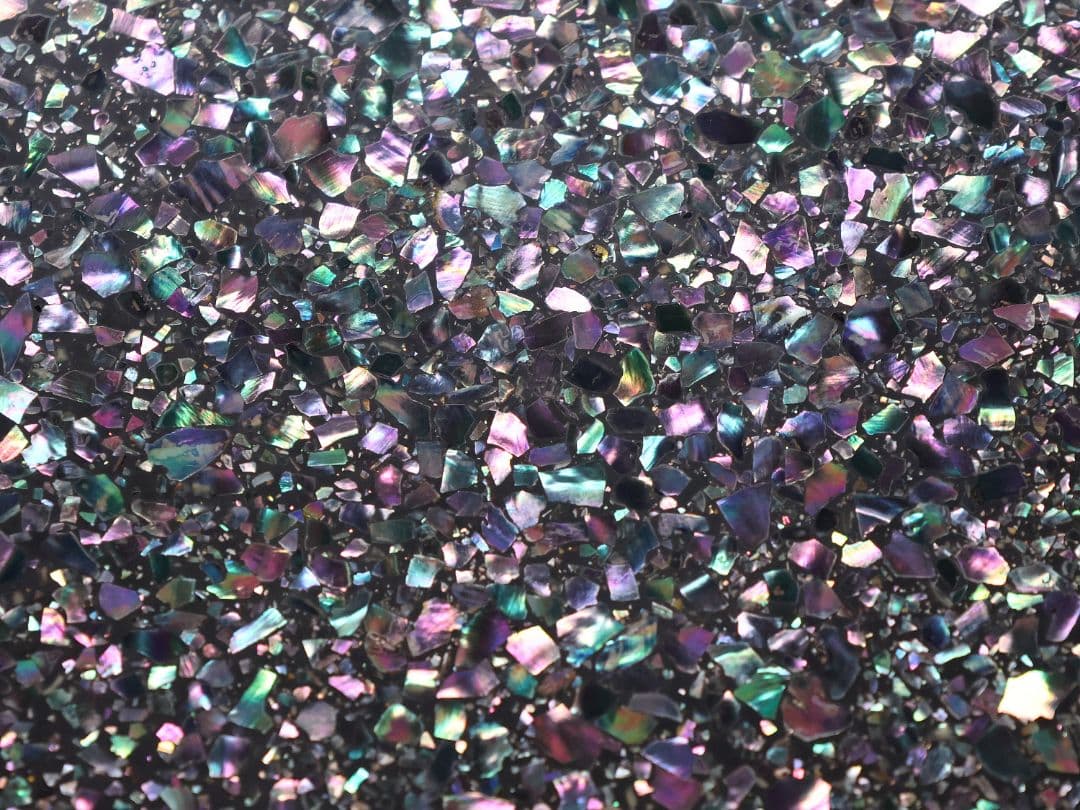 漆芸 螺鈿細工 二段 高卓 47.5cm 花台 香炉台 黒塗 木製【MA822】