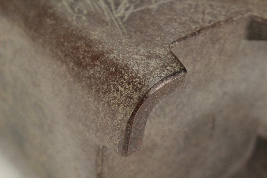 中国美術 鐡画軒 紫泥 刻題詞 筆筒 文房四宝(K-YC564)