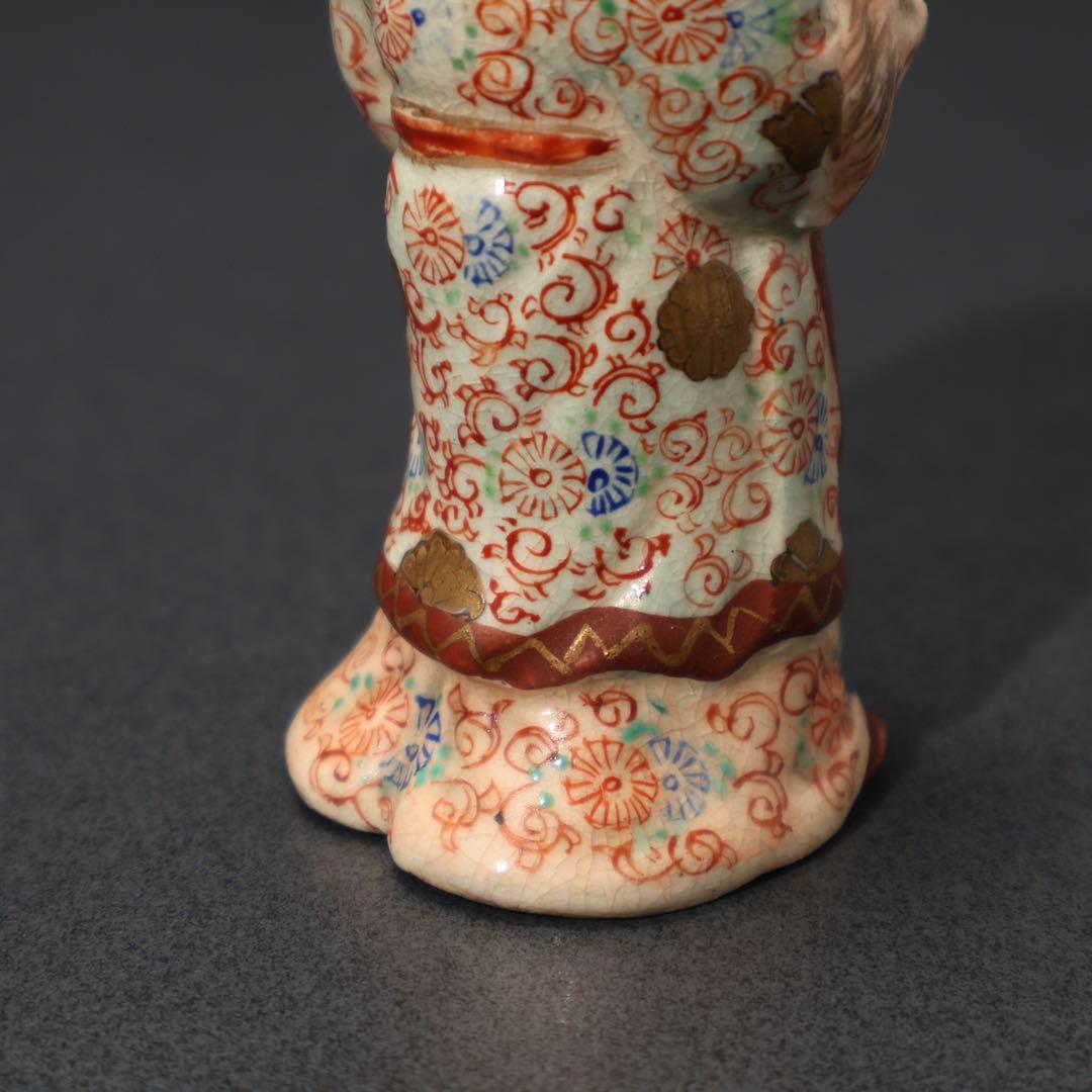 明治期 童子 置物 人形 薩摩 九谷 赤絵 骨董 R1575ダS - メルカリ