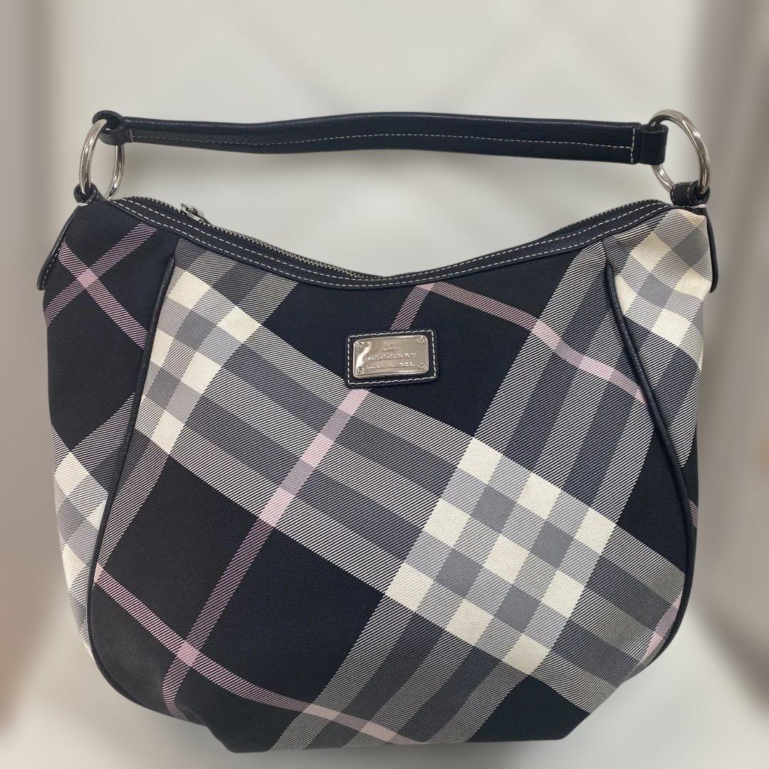 バーバリー ブルーレーベル　ワンショルダー　ノバチェック　2way ホースロゴ