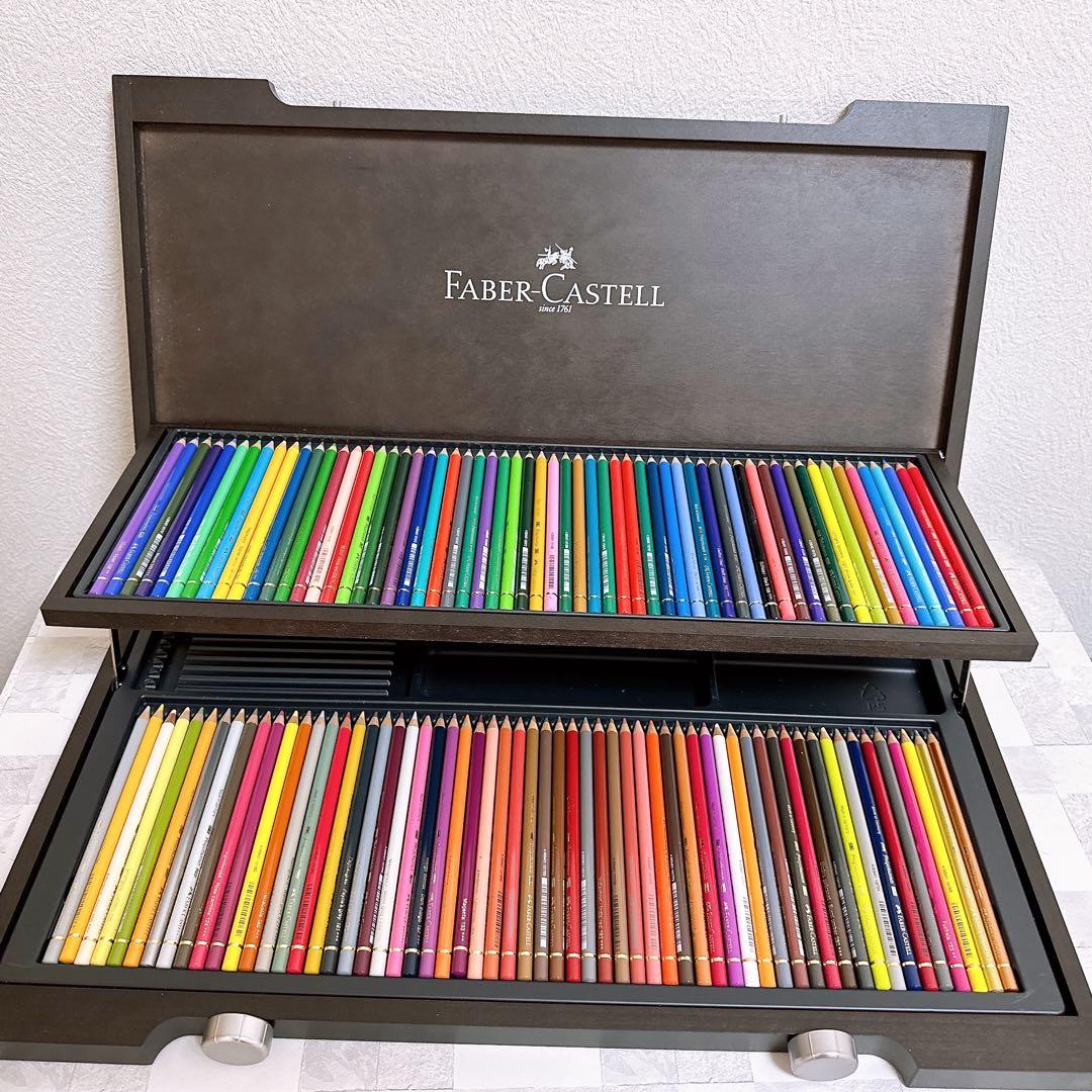 ファーバーカステル ポリクロモス色鉛筆120色 木箱 美品 - メルカリ