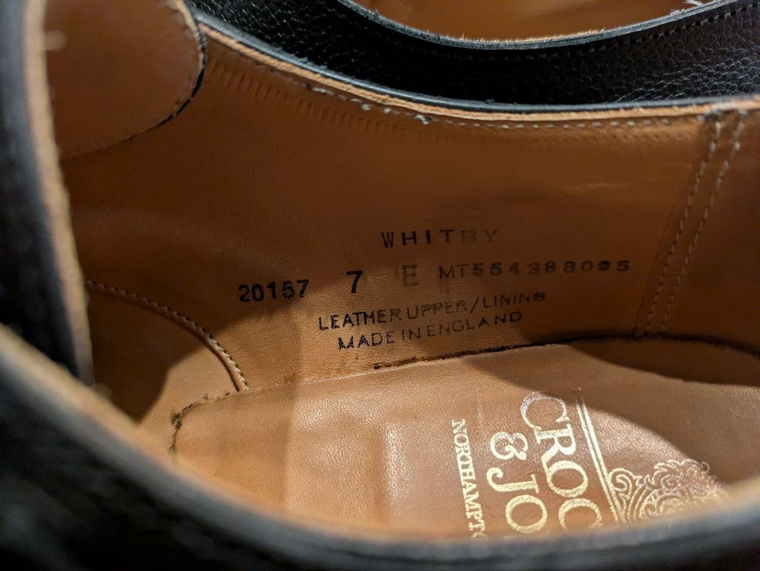 whitby crockett＆jones モンク グレイン 7E クロケット