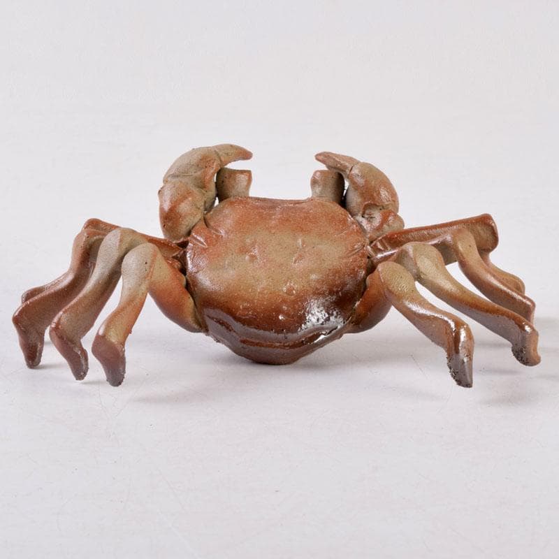 能登七尾 城山焼 國下三郎作 蟹 箱付 Z 8537