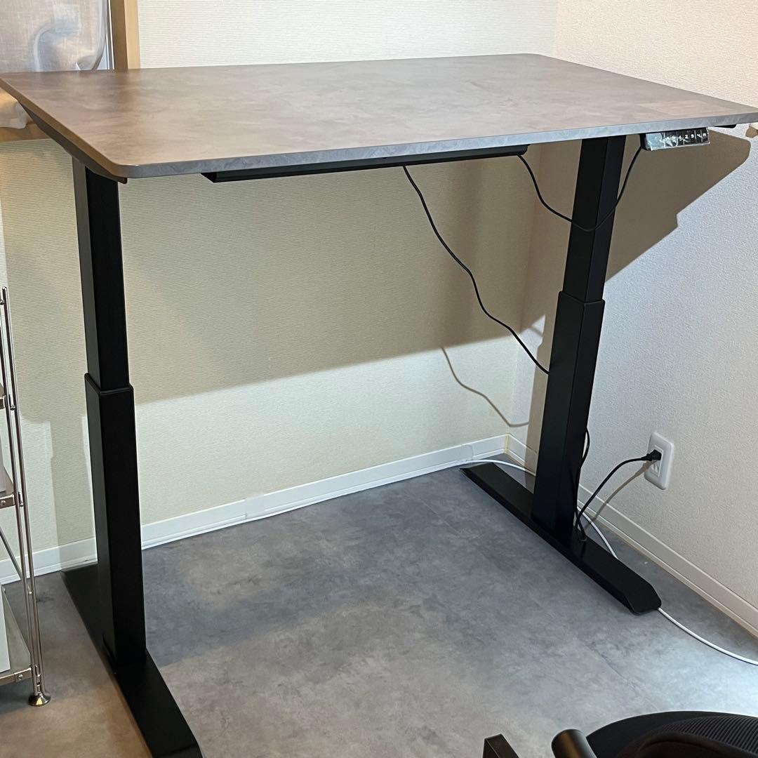 【山善YAMAZEN】電動昇降デスク スタンダード天板 1.8cm 幅120cm