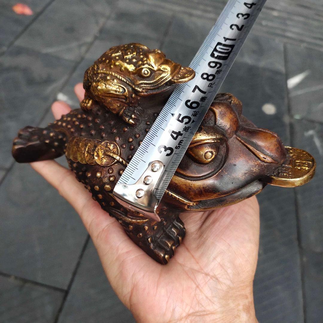 铜器 母子金蟾 轻奢 摆件 装飾品 工芸品 美術品 置物