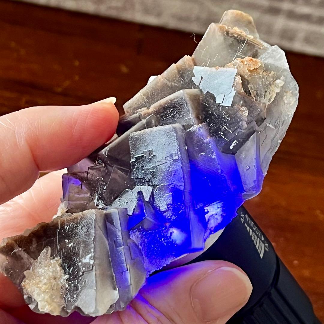 美品 フローライト グレー 半透明 561.25ct 一点物 蛍石 原石 鑑賞石