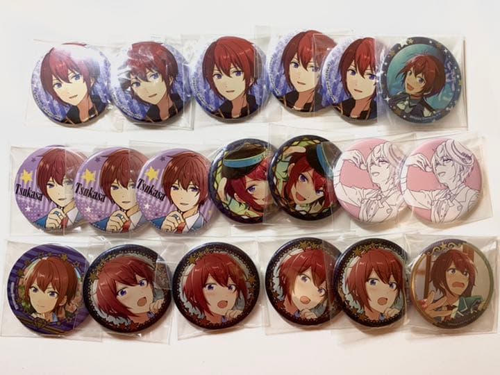 朱桜司　あんスタ 缶バッジ　セット あんスタ 朱桜司 コレクション缶バッジ