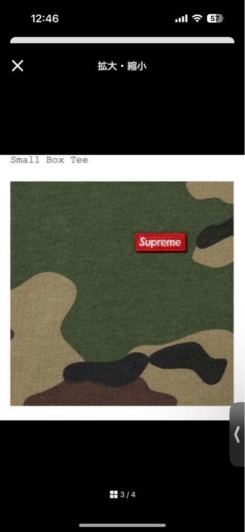 supreme 25ss カモ柄T