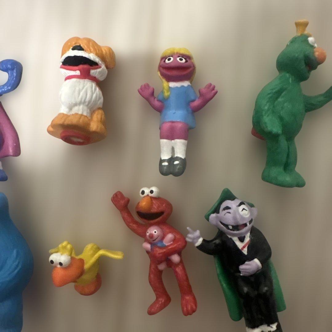 セサミストリート 筆記用具上のフィギュア部分10こセット