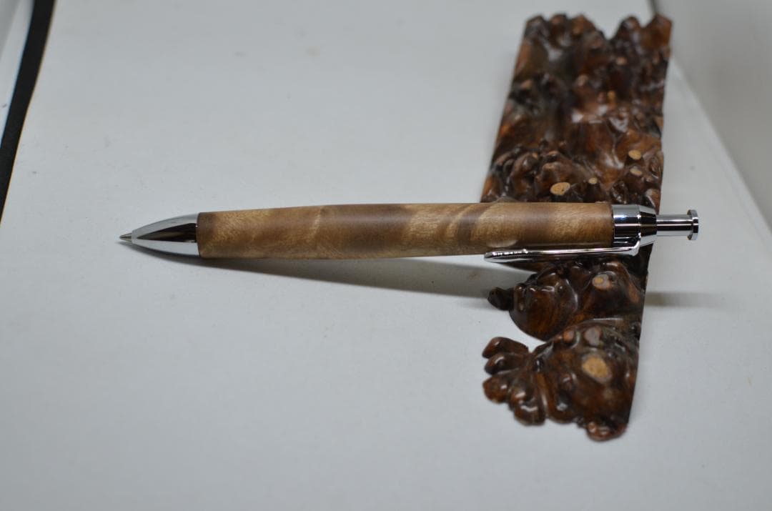 マーブルウッド瘤ボールペン】 シャーペンに変更可能 三神ボール1000使用