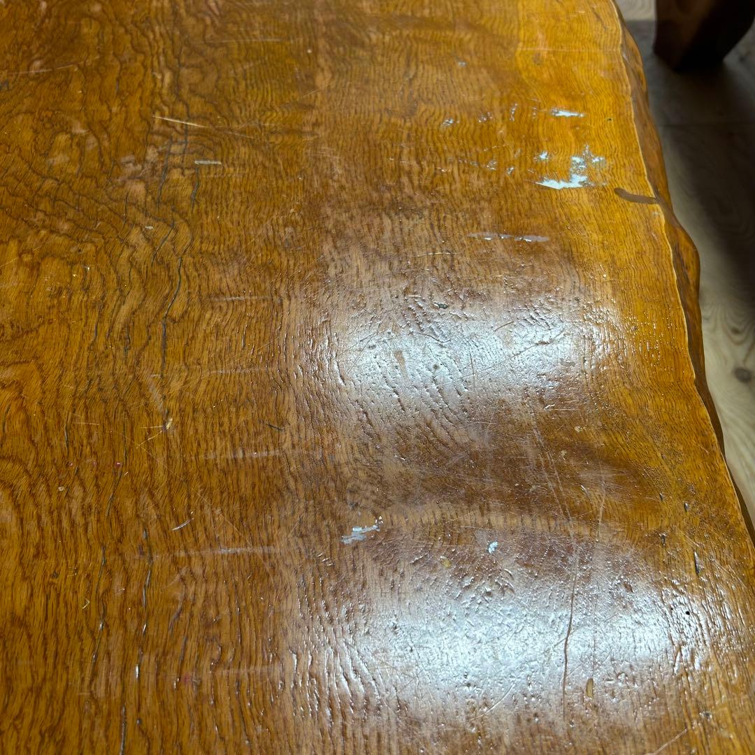 ケヤキ材　欅　耳付き　和テーブル