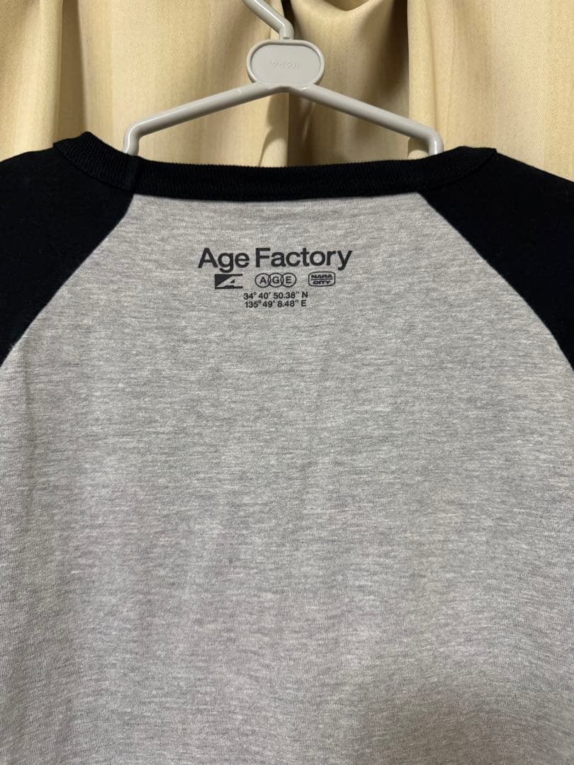 Age Factory ラグランスリーブTシャツ L Age Factory ラグラン Tシャツ