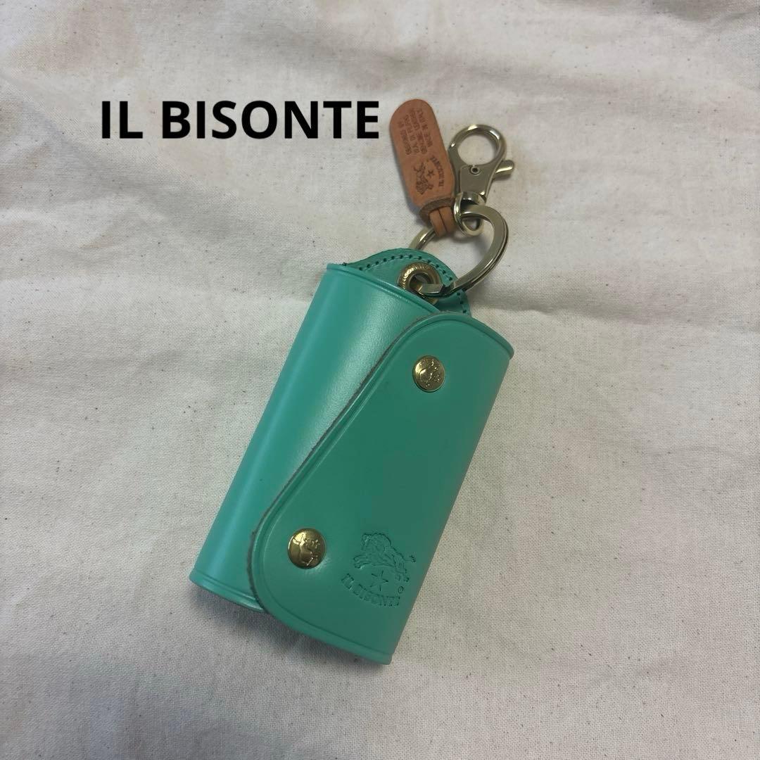新品 イルビゾンテ キーケース グリーン スマートキーケース レザー
