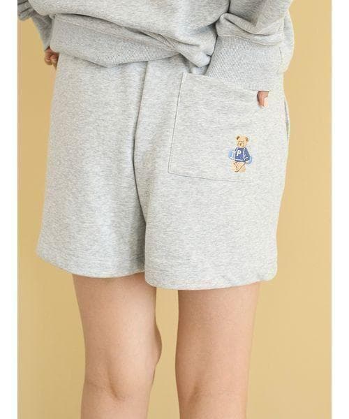 ジェラートピケ スポーティーベア裏毛プルオーバー＆裏毛ショートパンツセット