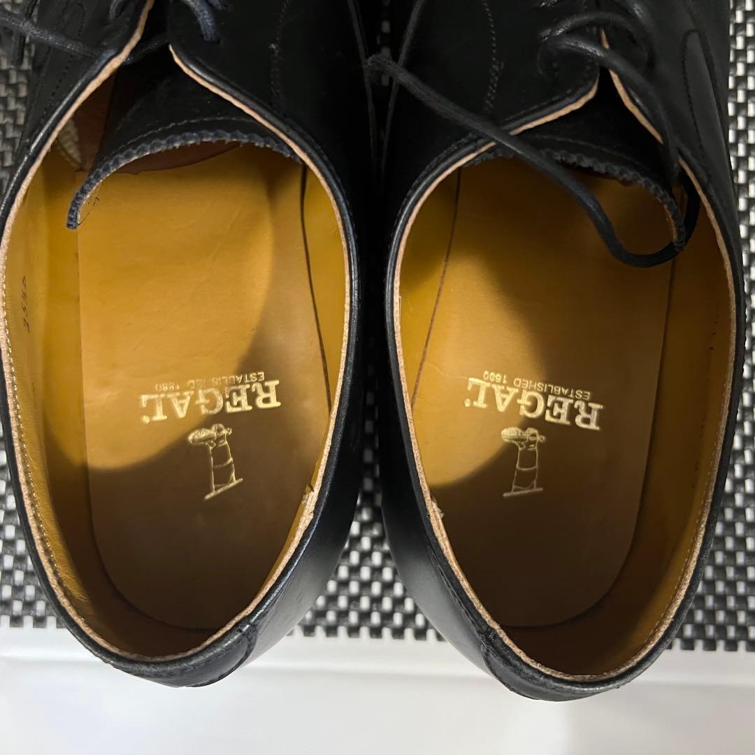 超美品 定番品 REGAL 内羽根 ストレートチップ JH22 黒 25.5cm