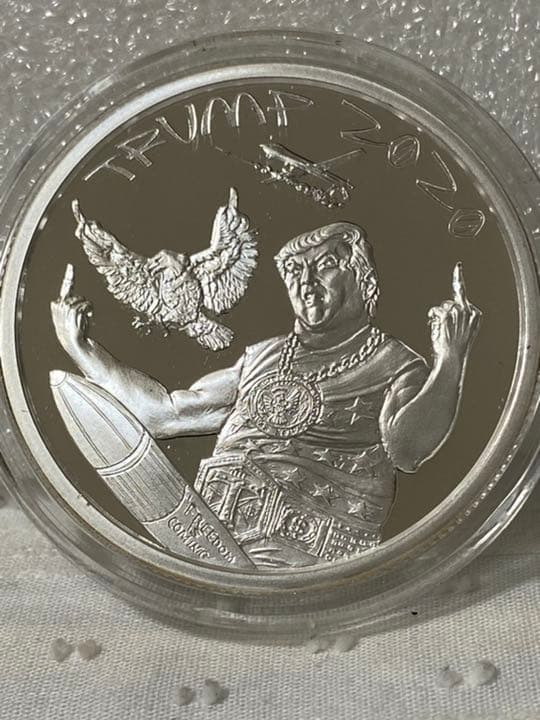 2020　トランプ大統領　シルバーラウンド　1オンス　メダル　　銀貨 楽天市場】【純銀 99.99％】 純銀コイン 「 トランプ大統領 勲章」 1