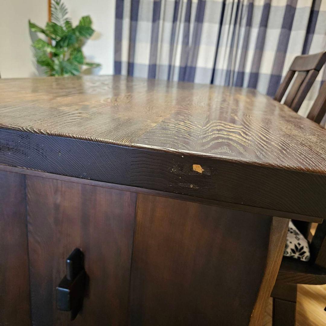 aya　ヴィンテージダイニングテーブル　4人分回転チェアセット