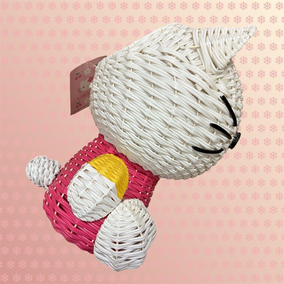 サンリオ　ハローキティ　かご 入れもの ダストボックス