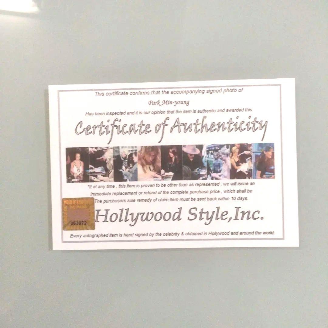 パク・ミニョン直筆サイン入り2Lサイズ写真…