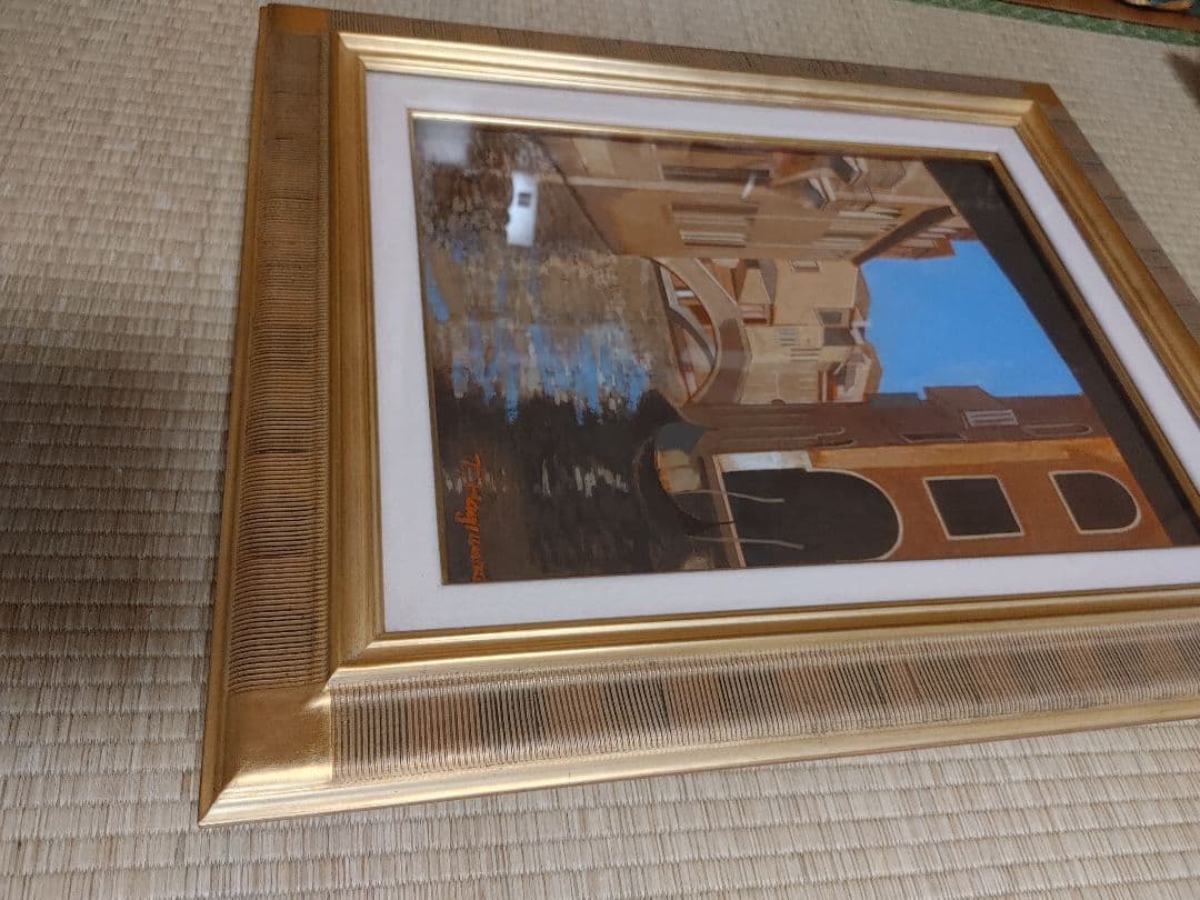 ヴェニス風景　額縁入り