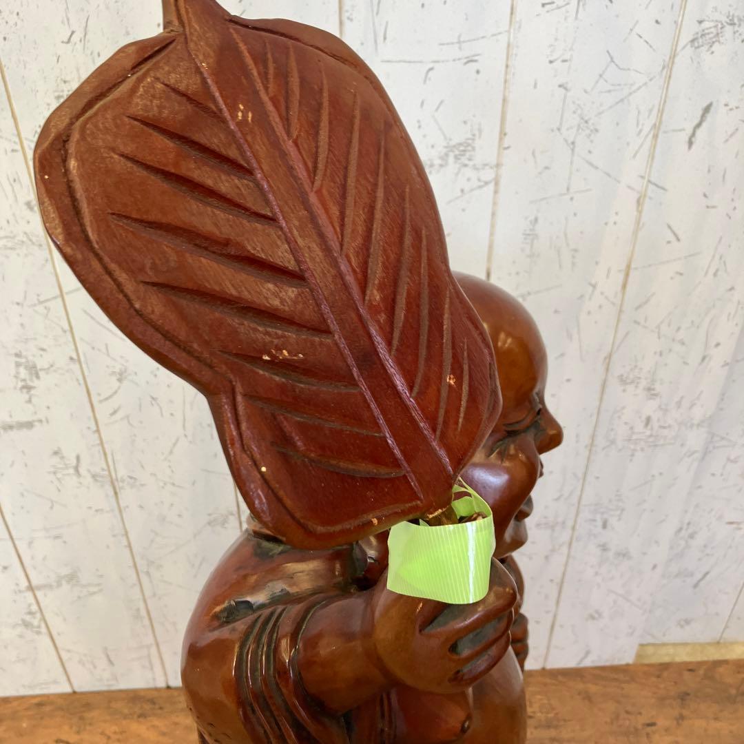 昭和レトロ 木製 木彫り 七福神 大黒天 大黒様 置物 オブジェ