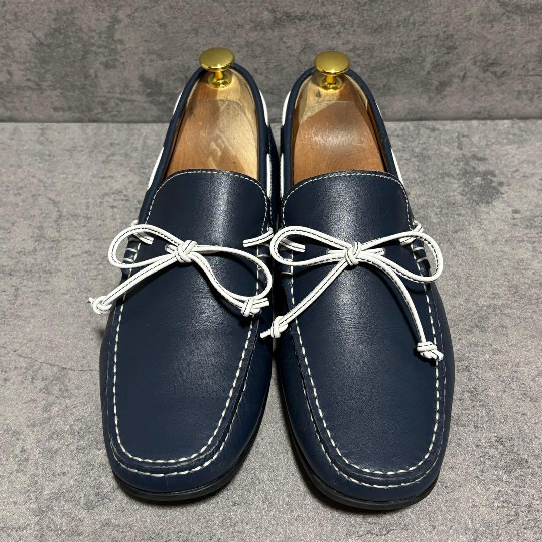 未使用級　リーガル　ドライビングシューズ　ローファー　スリッポン　青　2177