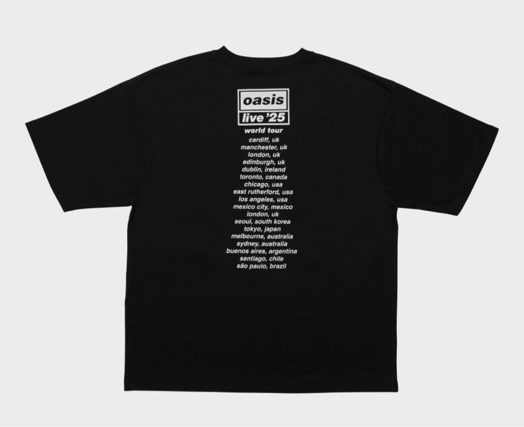 Oasis Tシャツ Live'25 Manchester (公式)
