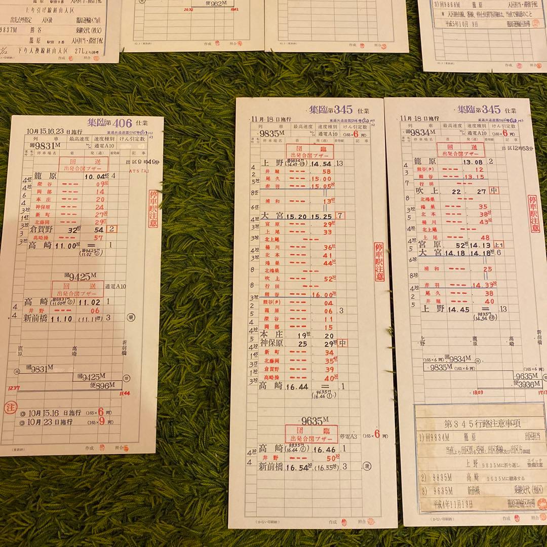 鉄道　スタフ　籠原区　集臨　15行路
