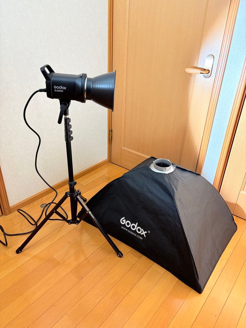 LEDライト GODOX SL60II Bi スタンド&ソフトボックス付