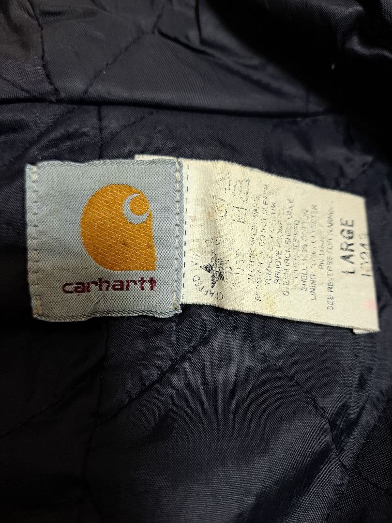 90s モスグリーン　Carhartt アクティブジャケット L　星タグ　USA