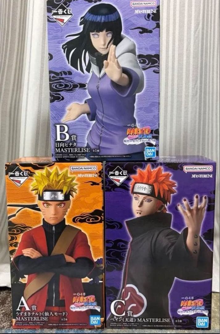 一番くじ NARUTO MASTERLISE フィギュアセット A賞B賞C賞 - メルカリ