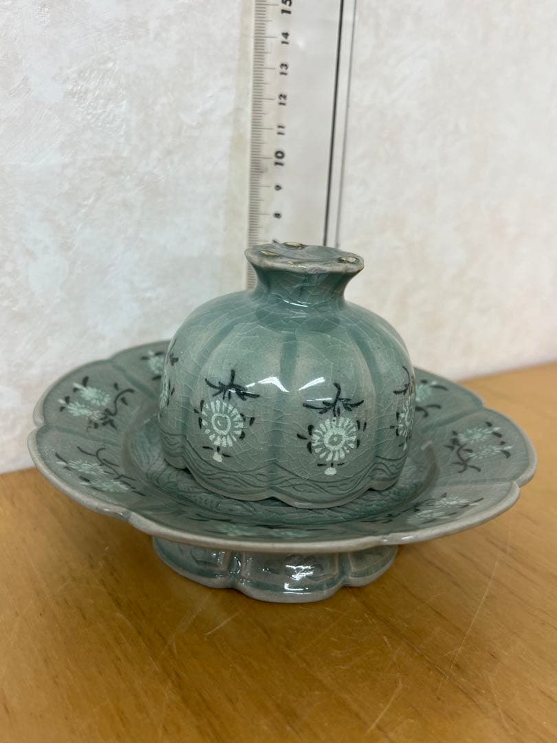 中国　朝鮮李朝高麗コップ　古美術　唐物コレクション韓国骨董アンティーク江戸　青磁